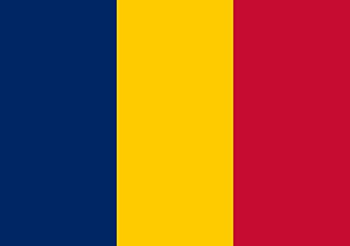 Drapeau Tchad format paysage en tissu résistant 70x100 cm