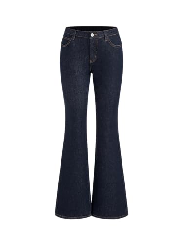 CIDER Jeans for Women Flare High Stretch Denim Low Waist Flared Trousers Jeans Y2k Pants Pocket Long Pants