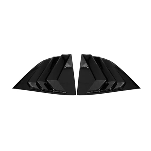 FEMPRXZ For Dodge Challenger 3.5L 2009-2010 & 3.6L 2011 2018-2023 & 5.7L 2009-2023 & 6.1L 2008-2010 & 6.2L 2015-2023 & 6.4L 2011-2023 V3 Gloss Black Side Window Louver Scoop Vent Cover -  RESA86077-F0DCXVGBSWLSVC