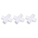 YOKIVE 3 Pcs Magnetic Stir Bar, PTFE Coated Cross Type Stirrer | Great for Lab Liquid Solution Stirring Mixing Spinning(White, 1-Inch)