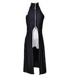 ECMRAD Anime Konan Dress Black Cosplay Costume Halloween Costume for Christmas Party (Male, Custom Made)