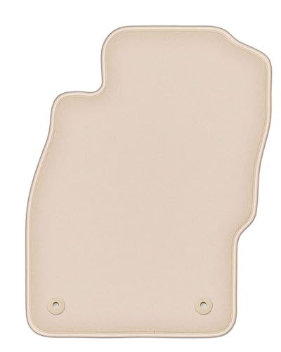Tapis de voiture Opel Adam velours beige finition premium