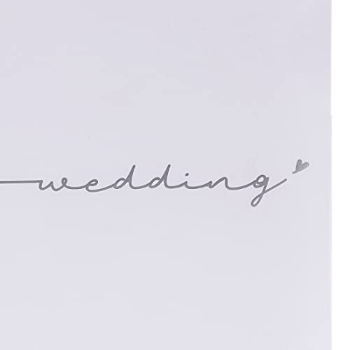 Kenro Fleur White Wedding Traditional Photo Album with 23x24cm pages - FLR202, Silver,white, 23 x 24 cm - Image 2