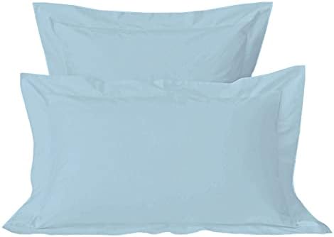 Pizuna Luxury Cotton White Oxford King Size Pillow Cases 2 Pack, 800 Thread Count 100% Long Staple Combed Cotton King Pillow Cover Crisp Sateen White PillowCases 2 Pack 50x90 (Luxurious Pillow Case)