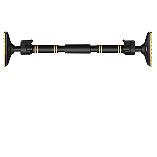 フィットネスバー、 安全滑り止めドア廊下ガレージホームフィットネス水平バー、70-175CM調節可能(Black,95 125CM)