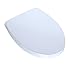 TOTO SoftClose Slow Close Elongated Toilet Seat and Lid, Cotton White - SS124#01