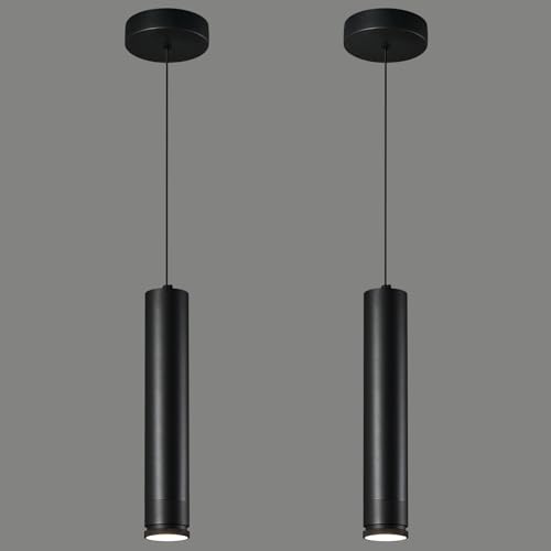 LIANGMH Adjustable Focus LED Pendant Lights Kitchen Island 2 Pack