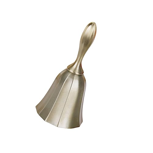 SOPOTUTU Campana Da Tavolo in Bronzo Antico Campanello Portatile Per Chiamata in Ristorante Campanello Retrò Da Cucina o Sala Da Pranzo Pratico e Resistente