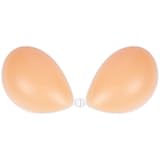 Niidor Adhesive Bra Strapless Sticky Invisible Push up Silicone Bra for Backless Dress with 2PCs of Silicone Nipple Covers (A Cup)