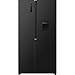 Fridgemaster American Fridge Freezer - Black - E Rated