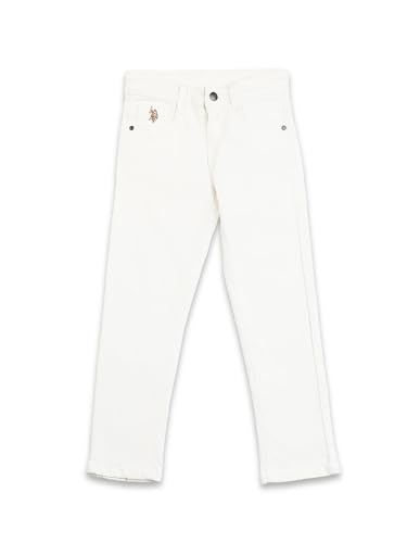 Image of U.S. Polo ASSN. Slim Fit Jeans for Boys - Five Pockets, Mid-Rise Waist, Casual Kids Wear