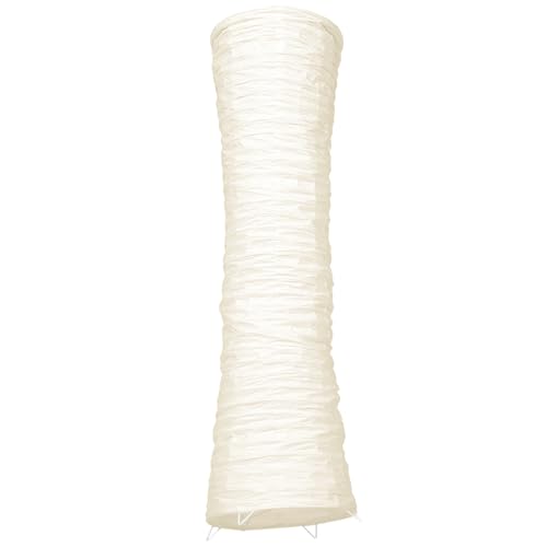 HAPINARY Pantalla de Lámpara de Pie de Papel Estructura Metálica, Accesorio de Luz Decorativa para Dormitorio y Sala, Funda Resistente al Polvo y Montaje Sencillo