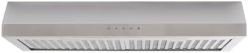 Vissani Cenza 30 in. 340 CFM Convertible Under Cabinet Range Hood in Stainless Steel with Electronic Touch Controls QR255S - 1