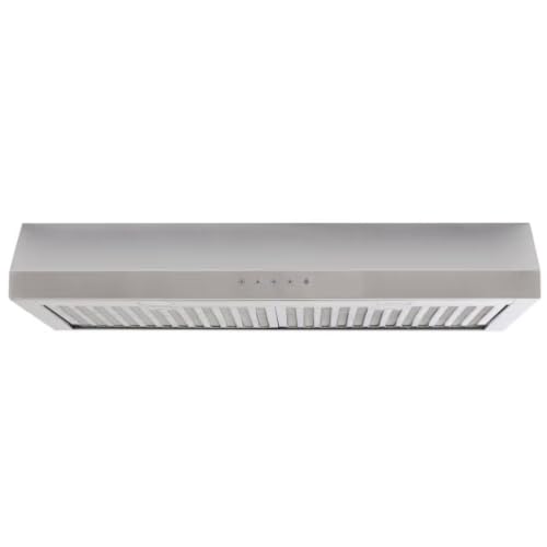 Vissani Cenza 30 in. 340 CFM Convertible Under Cabinet Range Hood in Stainless Steel with Electronic Touch Controls QR255S