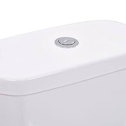 WYIPENGF Hardware, Sanitär, Sanitärarmaturen, Toiletten, Stand-WC mit Spülkasten und Soft-Close-Sitz, Keramik, Weiß, Bidets, Toiletten – Bild 5