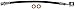 Dorman H620768 Rear Driver Side Brake Hydraulic Hose Compatible with Select Cadillac / Chevrolet / GMC Models, Black