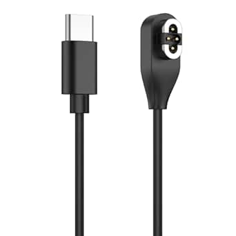 kwmobile Câble USB compatible avec AfterShokz OpenSwim Pro S710 câble - Câble rechange chargeur fitness tracker montre connectée - noir