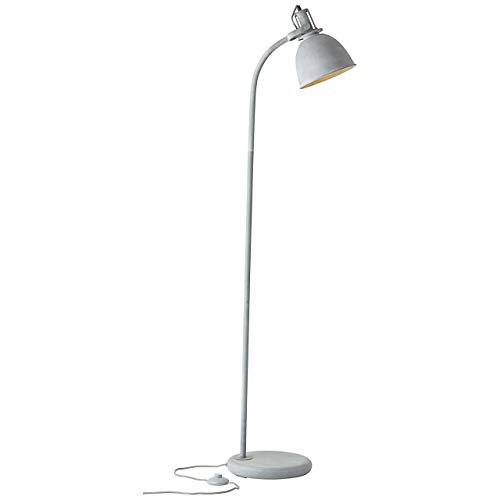 Brilliant 23758/70 JESPER Lampadaire E27. H.156,5cm Prof. 28cm Larg. 46,5cm. metal Coloris béton gris, 40 W