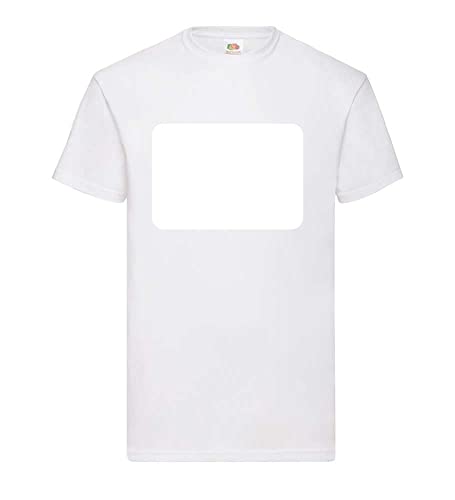 T-shirt rectangulaire homme blanc XXXL en coton confortable