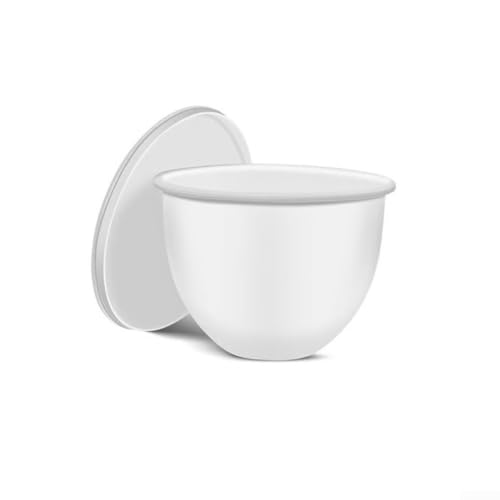 Fodera per ciotola in silicone, inserto per ciotola per mixer KitchenAid, capacità 5 litri, per cottura e preparazione degli alimenti (bianco)