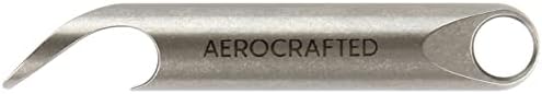 Aerocrafted Wingman Bottle Opener - Titanium Everyday Carry, Multifunctional Beer Opener and Pry Bar Tool for Keychains, Made in the USA