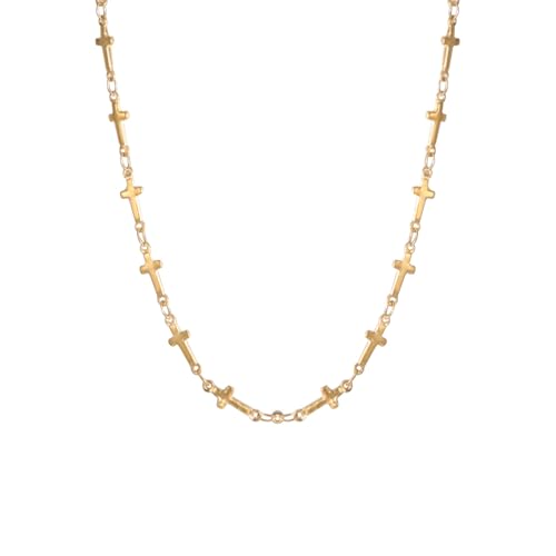 Collier ras du cou croix dorée, le cadeau idéal pour elle et lui