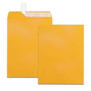 100 Pack Self Seal Manilla Envelopes 10×13, Creebe Catalog Envelopes Yellow Brown Large Envelopes with Peel and Seal Flap for Mailing, Organizing and Storage