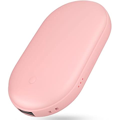 Hand Warmers Rechargeable,Electric Pocket Hand Warmers,2 In 1 Portable Reusable USB Heater 5200mAH Power Bank,Quick Heating for Hiking Golf Fishing Work Outdoor Women Men Winter Gifts Cover