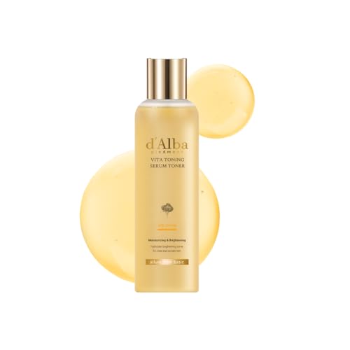 dalba Piedmont Weißtrüffel Vita Toning Serum Toner Glashaut-Effekt mit Doppel-Vitamin-Hautpflege Gesichtsfeuchtigkeitspflege (180 ml)