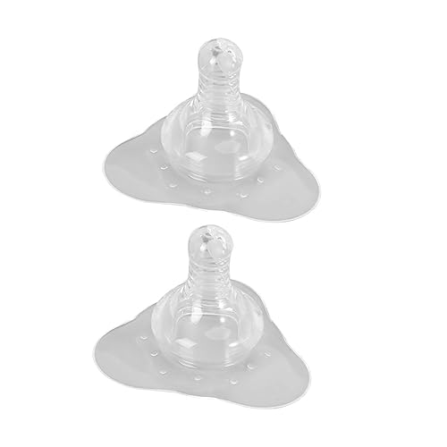 ORFOFE 2stücke Silikon Brustwarzenschutz Set Stillhütchen Mit Natürlichem Sauger-design -frei Einfach Zu Reinigen Weich Hautfreundlich Für Stillende Mütter Säuglingspflege