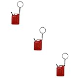 Llavero de metal: con decoración colgante en forma de tanque de aceite, es creativo y moderno.
