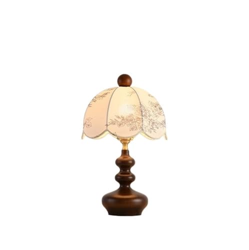 Lampe de table en bois noble style rétro pour décoration d'intérieur chic