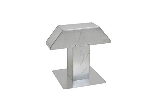 FDD - Pasamanos de techo plano de aluminio para cables, tuberías, conductos a aire acondicionado/bombas de calor/ventilación/PV/solar, tamaño: sección transversal 125 x 125