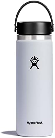 HYDRO FLASK - Water Bottle 946 ml (32 oz) - Vacuum Insulated Stainless Steel Water Bottle Flask with Leak Proof Flex Cap with Strap - BPA-Free - Wide Mouth - Stone