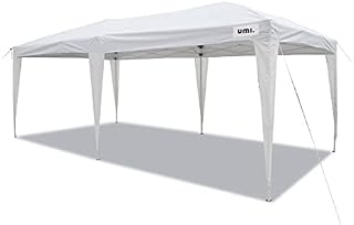 Amazon Brand-Umi Easy Pop up Canopy gazebo Marquee Party Wedding Tent,3x6m, W/wheel Bag (3m*6m, White)