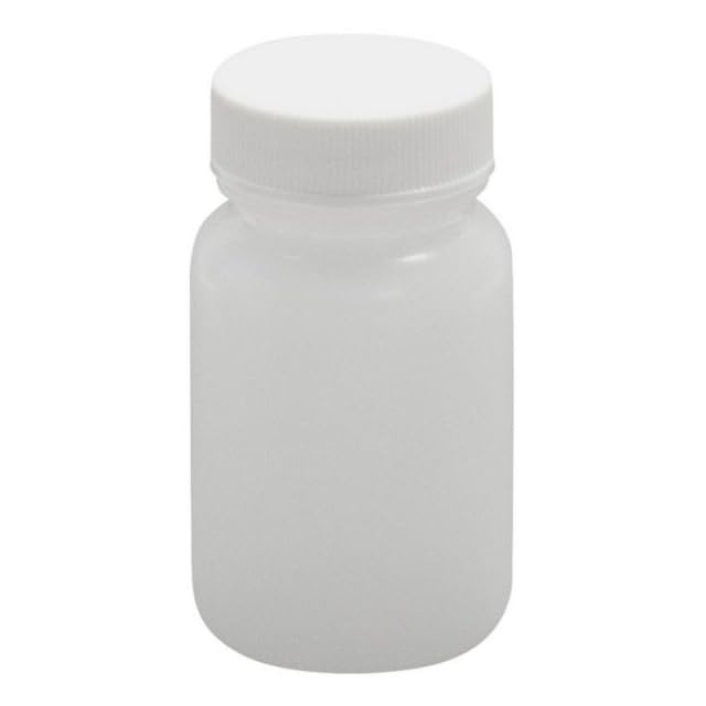 JG Finneran 9-200B HDPE Standard Wide Mouth Jar with White Polypropylene Closure and F217 Lined, 33-400mm Cap Size, 60mL Capacity (Pack of 960)