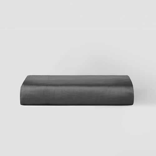 Sijo AiryWeight Tencel Sheet Set, 100% Lyocell Derived from Eucalyptus, Buttery Soft, Architectural Digest 2022 Best Cooling Sheets Winner, 1 Top Sheet Only (Storm, Twin/Twin XL)
