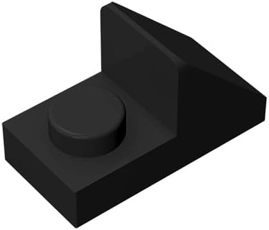 Classic Building Bulk Part Slope 45 2x1 con corte de 23, 100 piezas de pendiente de construcción negra 45 2x1 con corte de 23, compatible con piezas