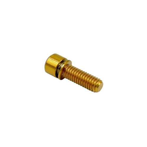 Rison-Titanium SSCY-US-20 Rison Titanium M6 X 16Mm Bicycle Screws Allen Hex Socket Head Bike Bolts Gold Bolts thumb #6