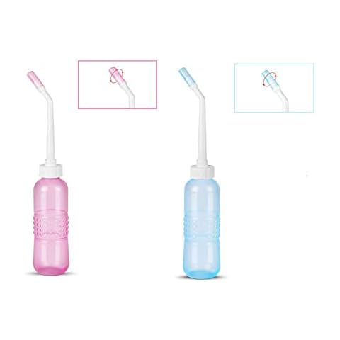 Portable Sprayer Bidet Bottle Sitz Bath for Toilet for Personal Cleansing, Hemorrhoids, Pregnancy, Bladder, Perineal Care (2 Pack) Cover