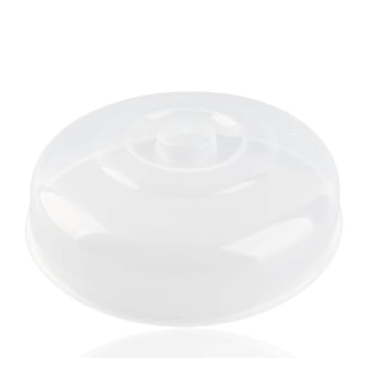 Tapa para microondas antisalpicaduras, Resistencia al calor Transparente Tapa para Microondas, tapa de alimentos frescos, Cubierta Protectora Salpicaduras de Plástico Reutilizable(14cm)