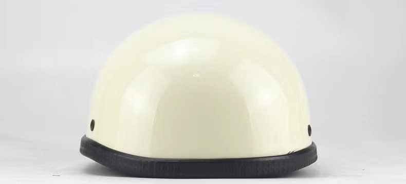 Miniatura 5 de Casco de motocicleta de media cara, casco con cara abierta retro aprobado por DOT para adultos hombres y mujeres, casco para adultos, casco de media