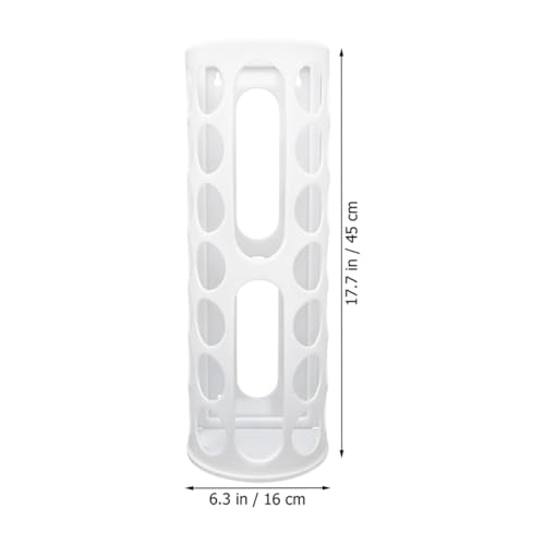Atelier encombré ? Fixez ce support rouleaux vinyle mural adhésif blanc à 14 trous - 3