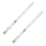 2pcs LED Strip Light for RONGSHENG/HISENSE Refrigerator E349766 MDDZ-162A 1629348 1529227 DC12V 2W LED Fridge Light Bar Compatible with Kenwood Fridge KIFF5017 KIFF5020 KIFF7017 KIFF7020 KSBNDIX18