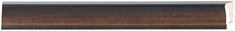 Picture Frame Moulding (Wood) 100ft Bundle - Contemporary Antique Gold Finish - 1.25" Width - 1/2" Rabbet Depth