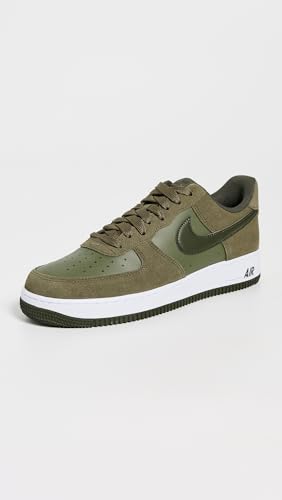 Nike Nike Men's Air Force 1 '07 LV8 Sneakers, Medium Olive/Cargo Khaki/White, 11 Medium US