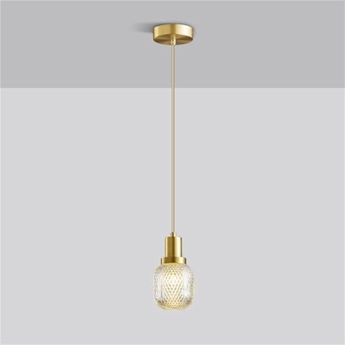 Chandelier chapeau en verre moderne pour éclairer une table