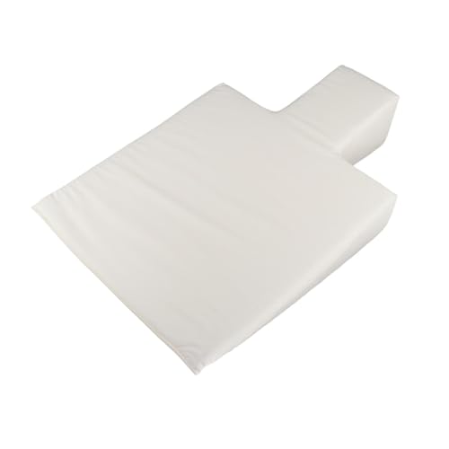 Aosekaa Upholstered Wedge Fitness Equipment Professional Accessories for Pilates Reformer Machine Workout Pad for Home Gym Stretching, White