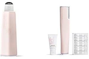 DERMAFLASH Luxe+ Device with Dermapore+ Ultrasonic 2-in-1 Pore Extractor, Blush Set