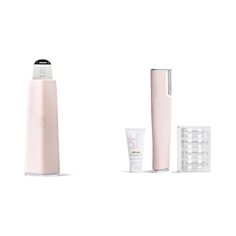 DERMAFLSAH Luxe+ Device with Dermapore+ Ultrasonic 2-in-1 Pore Extractor, Blush Set Cover